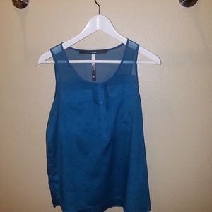 Super cute blue work-blouse